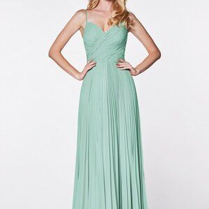 COPY - V-Neck A-Line Shape Long Evening Dress CD7471